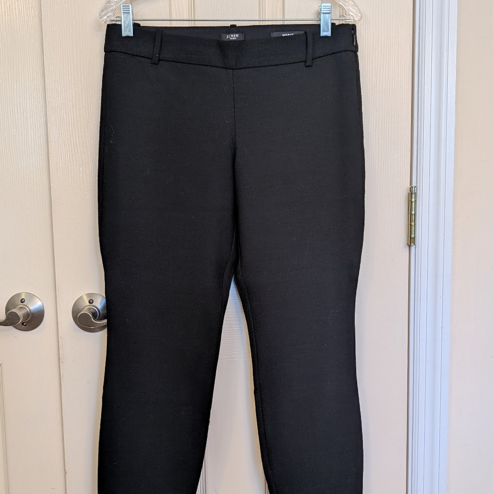 J. Crew Stretch Wool Black Minnie Pant, Size 4